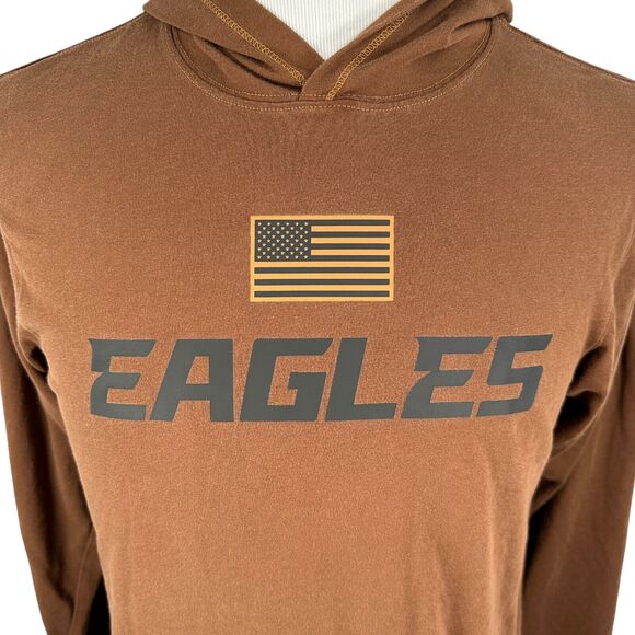 Nike Philadelphia Eagles Salute To Service T-Shirt Hoodie Men’s Small NFL Brown - Picture 2 of 9